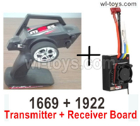 Wltoys 104001 Parts-Transmitter and Receiver board-1669-1922